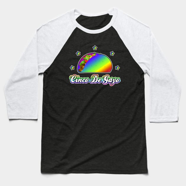 Cinco De Gayo Baseball T-Shirt by LunaMay